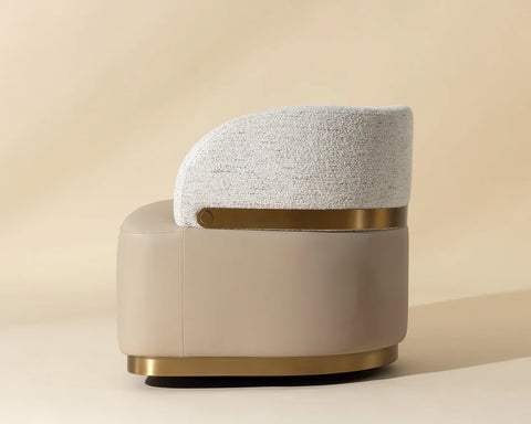Brinda Beige Swivel Accent Chair-3