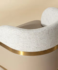 Brinda Beige Swivel Accent Chair-5