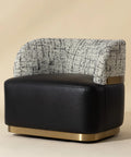 Brinda Black Swivel Accent Chair-1