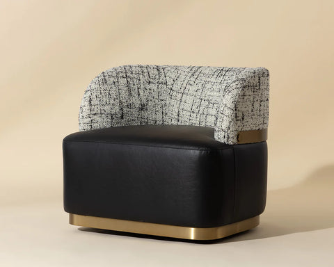Brinda Black Swivel Accent Chair-1