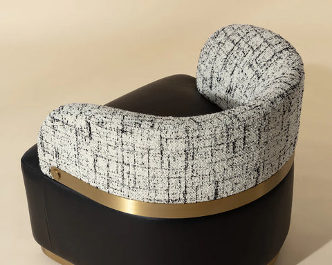 Brinda Black Swivel Accent Chair-5