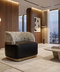 Brinda Black Swivel Accent Chair