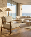 Brit Cream Performance Fabric Accent Chair