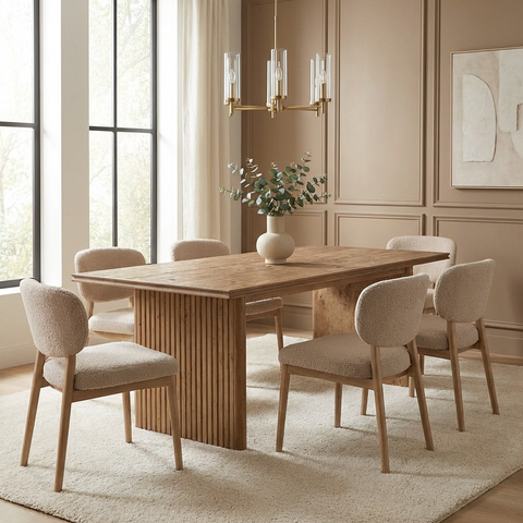 Britanica Reclaimed Pine Wood Dining Table