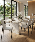 Brixx Grey Faux Leather Dining Chairs - Set of 2