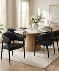 Bronson Black Faux Leather Dining Chairs - Set of 2