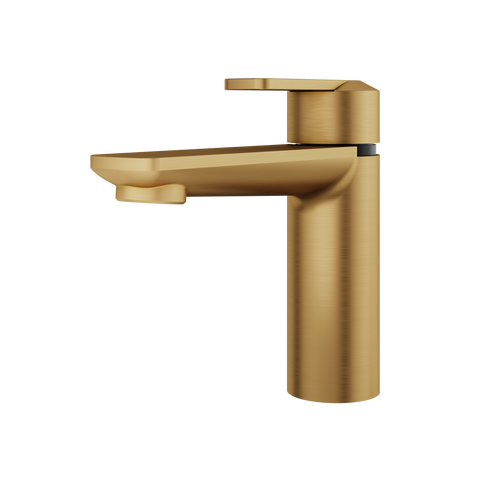 C67 Brushed Gold Single Hole Bathroom Faucet