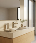 C67 Brushed Nickel Single Hole Bathroom Faucet 
