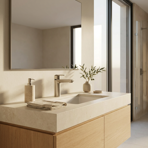 C67 Brushed Nickel Single Hole Bathroom Faucet 