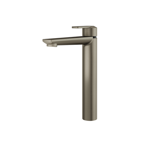 C67 Tall Brushed Black Chrome Single Hole Bathroom Faucet -1