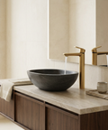 C67 Tall Brushed Gold Single Hole Bathroom Faucet 