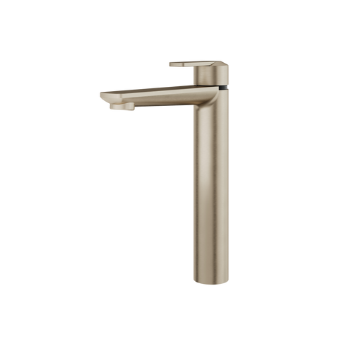 C67 Tall Brushed Nickel Single Hole Bathroom Faucet -1