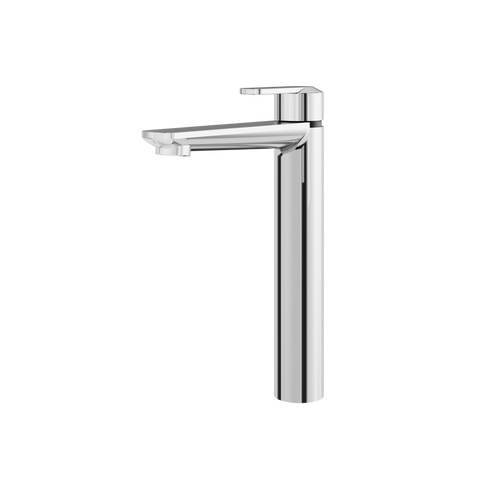 C67 Tall Polished Chrome Single Hole Bathroom Faucet-1