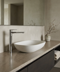 C67 Tall Polished Chrome Single Hole Bathroom Faucet