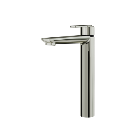 C67 Tall Polished Nickel Single Hole Bathroom Faucet-1