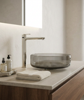 C67 Tall Polished Nickel Single Hole Bathroom Faucet