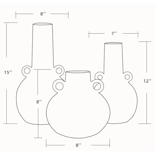 Acanceh - Vase (Set Of Three)