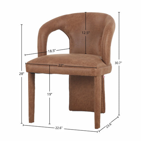 Naomi Cognac - Dining Chair LH