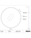 Cabiria Walnut Wood Round Wall Mirror -5
