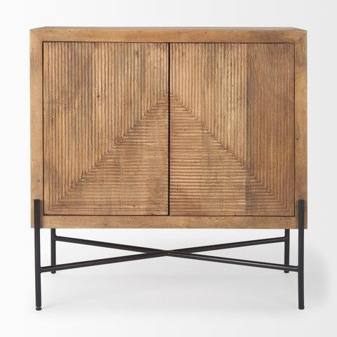 Cairo Light Brown Mango Wood Accent Cabinet-2