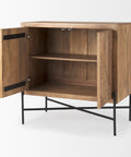 Cairo Light Brown Mango Wood Accent Cabinet-5