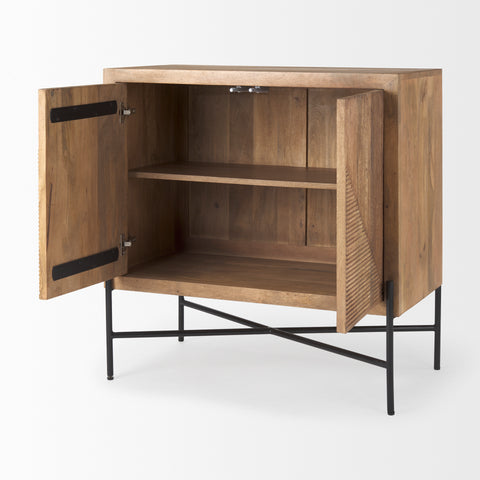 Cairo Light Brown Mango Wood Accent Cabinet-5