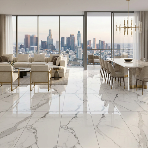 marble look floor tile