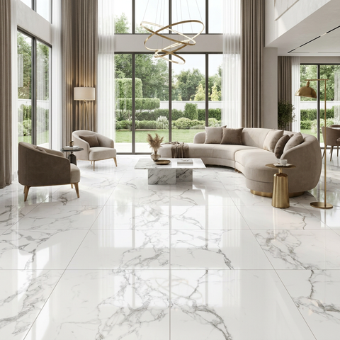 marble look floor tile