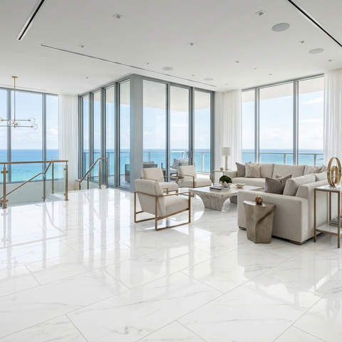 marble look floor tile
