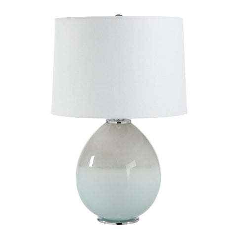Calais Light Blue Glass Table Lamp -1
