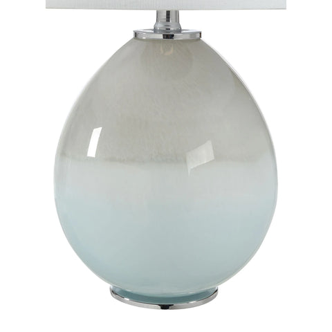 Calais Light Blue Glass Table Lamp -3