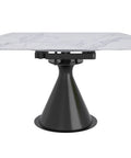 Calisto White Extendable Sintered Stone Dining Table-2