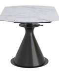 Calisto White Extendable Sintered Stone Dining Table-4