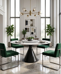 Calisto White Extendable Sintered Stone Dining Table