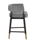 Callem Charcoal Modern Upholstered Counter Stool-3