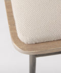 Camille Cream Performance Fabric Bench-6