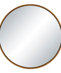 Canna Natural Wood Round Wall Mirror-2