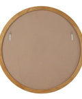 Canna Natural Wood Round Wall Mirror-5