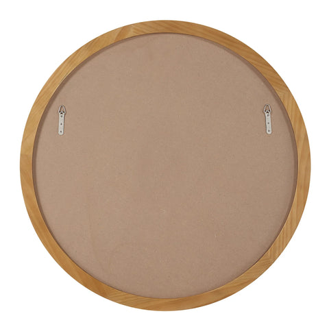 Canna Natural Wood Round Wall Mirror-5