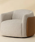 Caris Oatmeal Swivel Accent Chair -1
