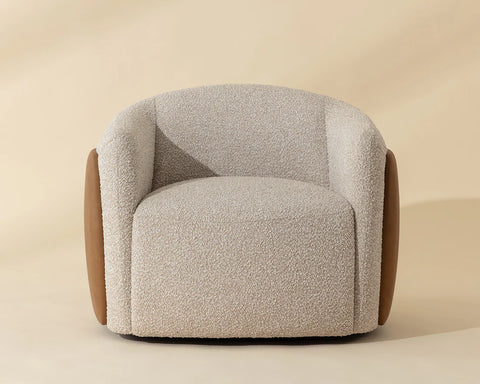 Caris Oatmeal Swivel Accent Chair -2