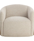 Caris Oatmeal Swivel Accent Chair -5