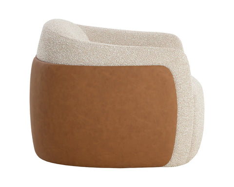 Caris Oatmeal Swivel Accent Chair -6