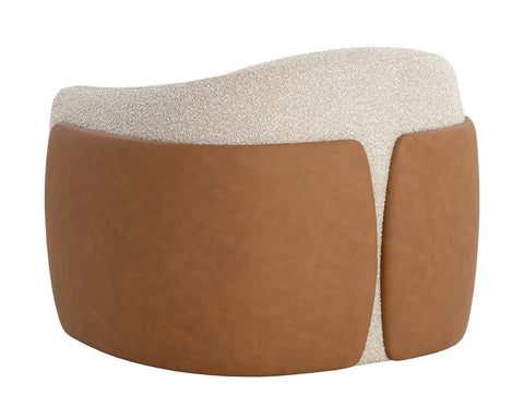 Caris Oatmeal Swivel Accent Chair -7