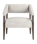 Carlyle Light Grey Leather Accent Chair -2