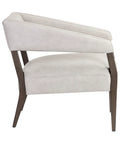 Carlyle Light Grey Leather Accent Chair -3