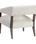Carlyle Light Grey Leather Accent Chair -4