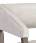 Carlyle Light Grey Leather Accent Chair -6
