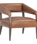 Carlyle Tobacco Leather Accent Chair -1