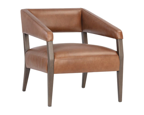 Carlyle Tobacco Leather Accent Chair -1